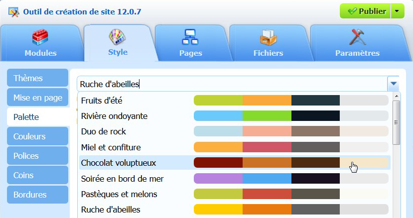 Logiciel de création de site Web